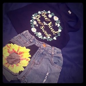 Sunflower tank and short set